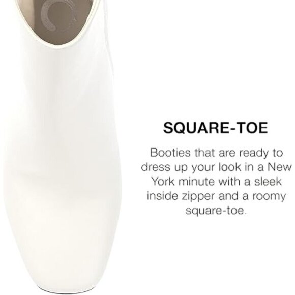 Journee Collection Women's Silvy Booties - White - Picture 3 of 4